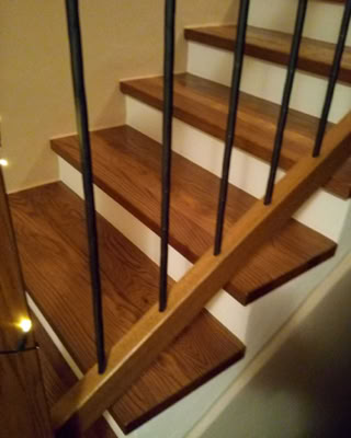 Dřevěné obložení betonových schodišť 19